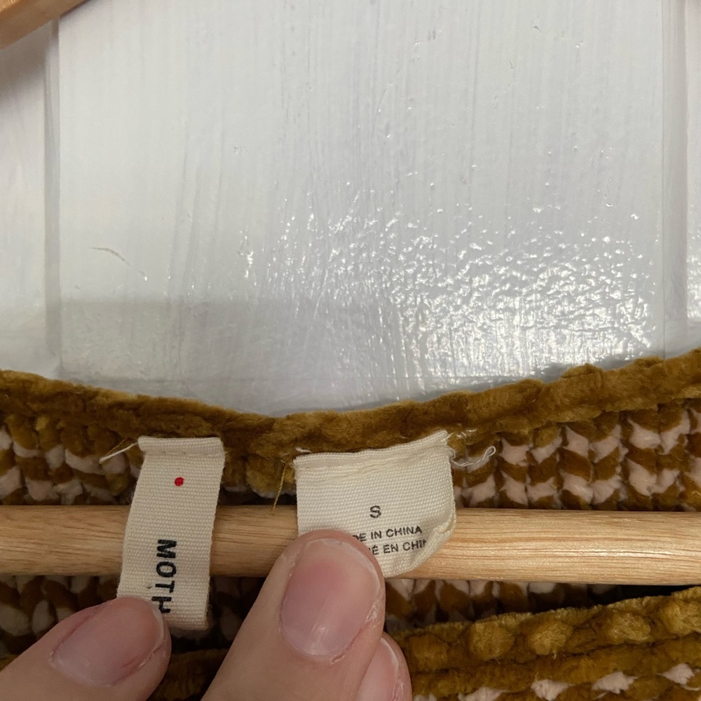 Anthropologie Moth Chenille Soft Knit Oversized Sweater - Picture 7 of 8